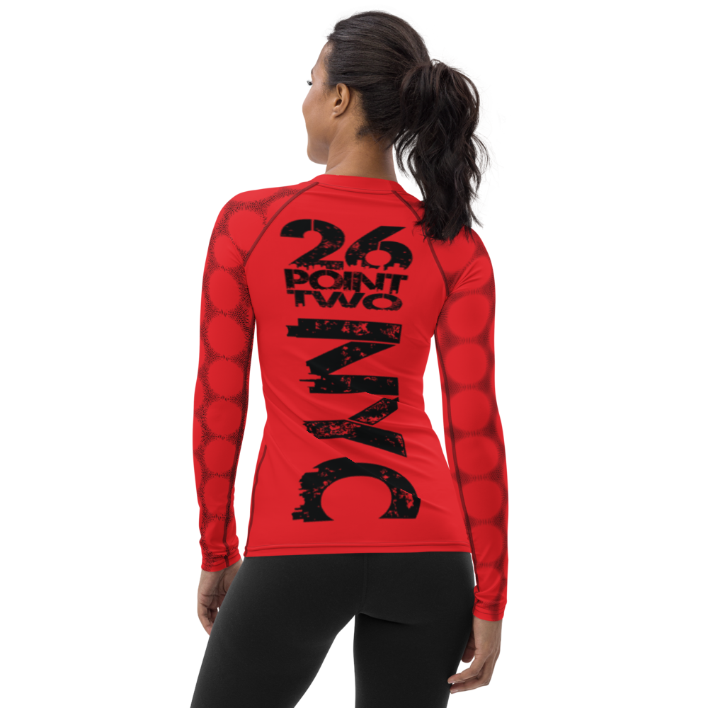 BRC NYC 26.2 Long Sleeve - Red - NO YEAR ON SLEEVE