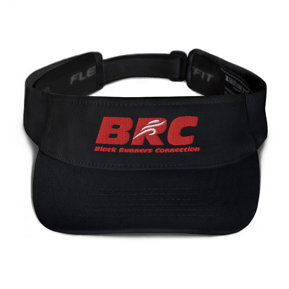 2021 BRC Block Letter Visor - Red & White Logo - Red or Black Hat