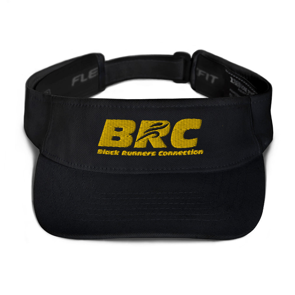 2021 BRC Block Letter Visor - Black & Gold Logo / Black and White Visors