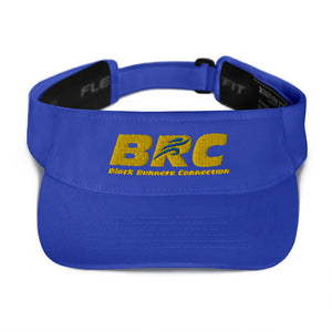 2021 BRC Block Letter Visor - Blue & Gold Logo / Blue and White Visors