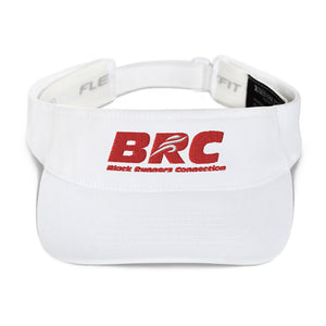 2021 BRC Block Letter Visor - Red & White Logo - Red or Black Hat