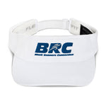 2021 BRC Block Letter Visor - Black & White Logo / White Visor