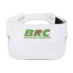 2021 BRC Block Letter Visor - Pink & Green Logo / White Visor